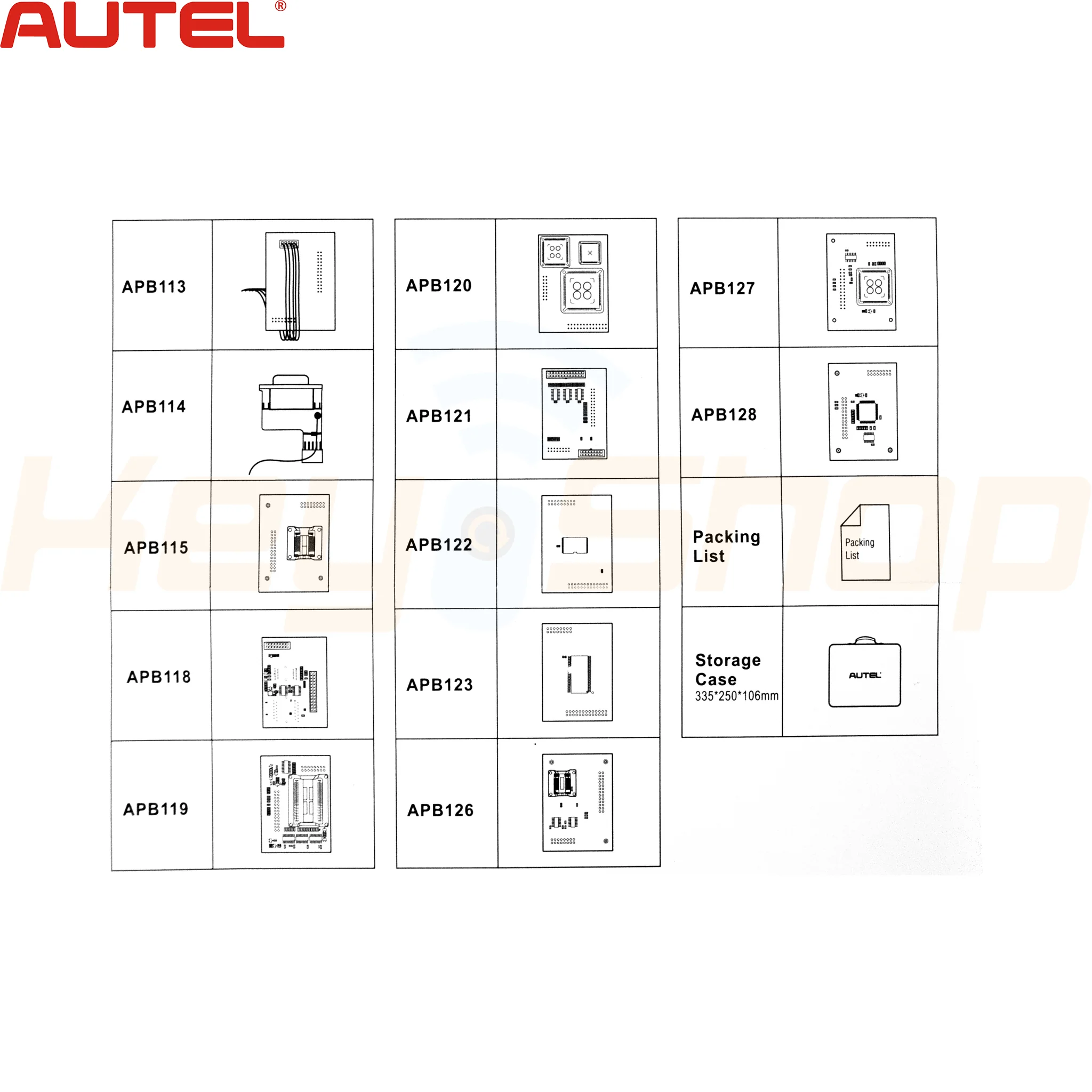 IMKPA ADVANCED KEY PROGRAMMING ACCESSORIES / מתאמים מיוחדים לקידוד מפתחות לרכב ופתיחה של מפתחות נעולים - Image 7