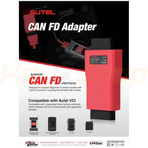 מתאם תקשרת עם רכבים חדשים AUTEL CAN-FD לרכבי ג'נרל-מוטורס, ופורד - Image 5