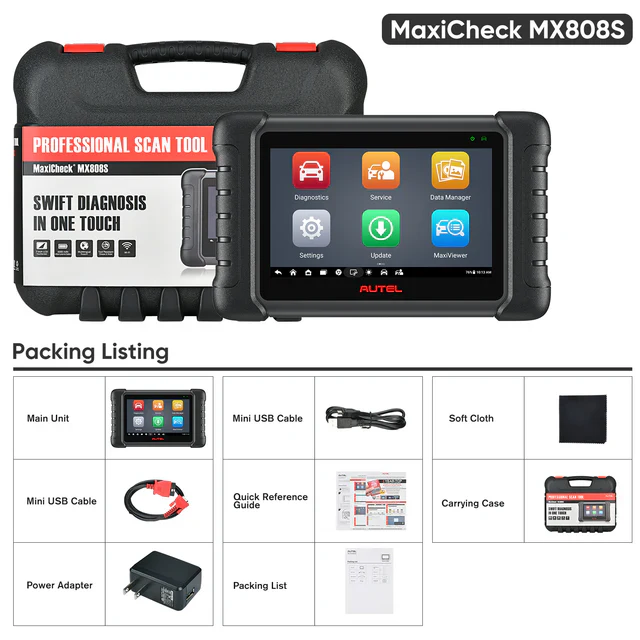 Autel MaxiCheck MX808S - מכשיר איבחון דיאגנוסטי עם שליטה דו-כיוונית - Image 5