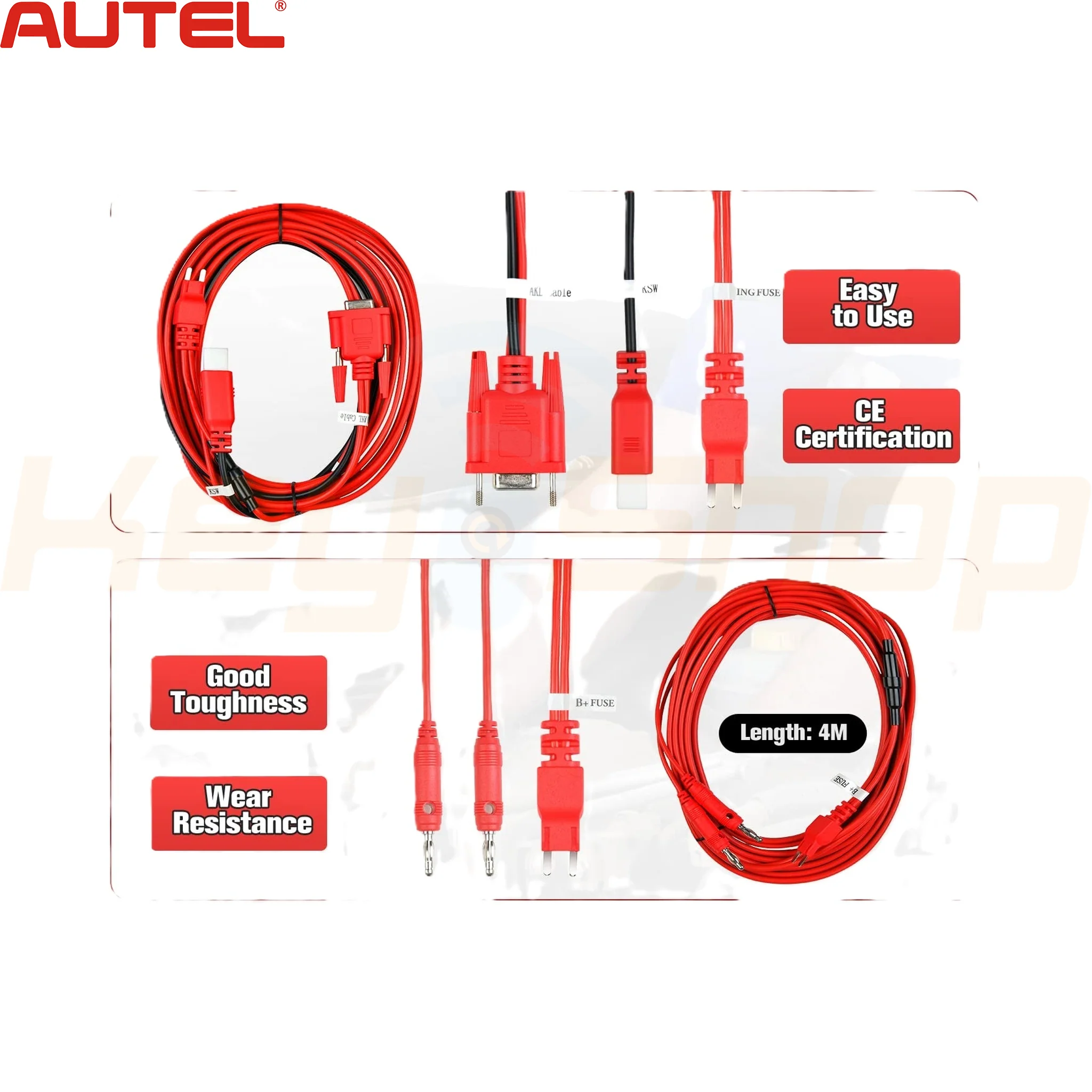 AUTEL כבל אאוטל להוספת מפתחות מפתחות במקרה של אובדן לרכבי טויוטה עם ציפ 8A (לא עובד עם מפתחות חכמים) - Image 3