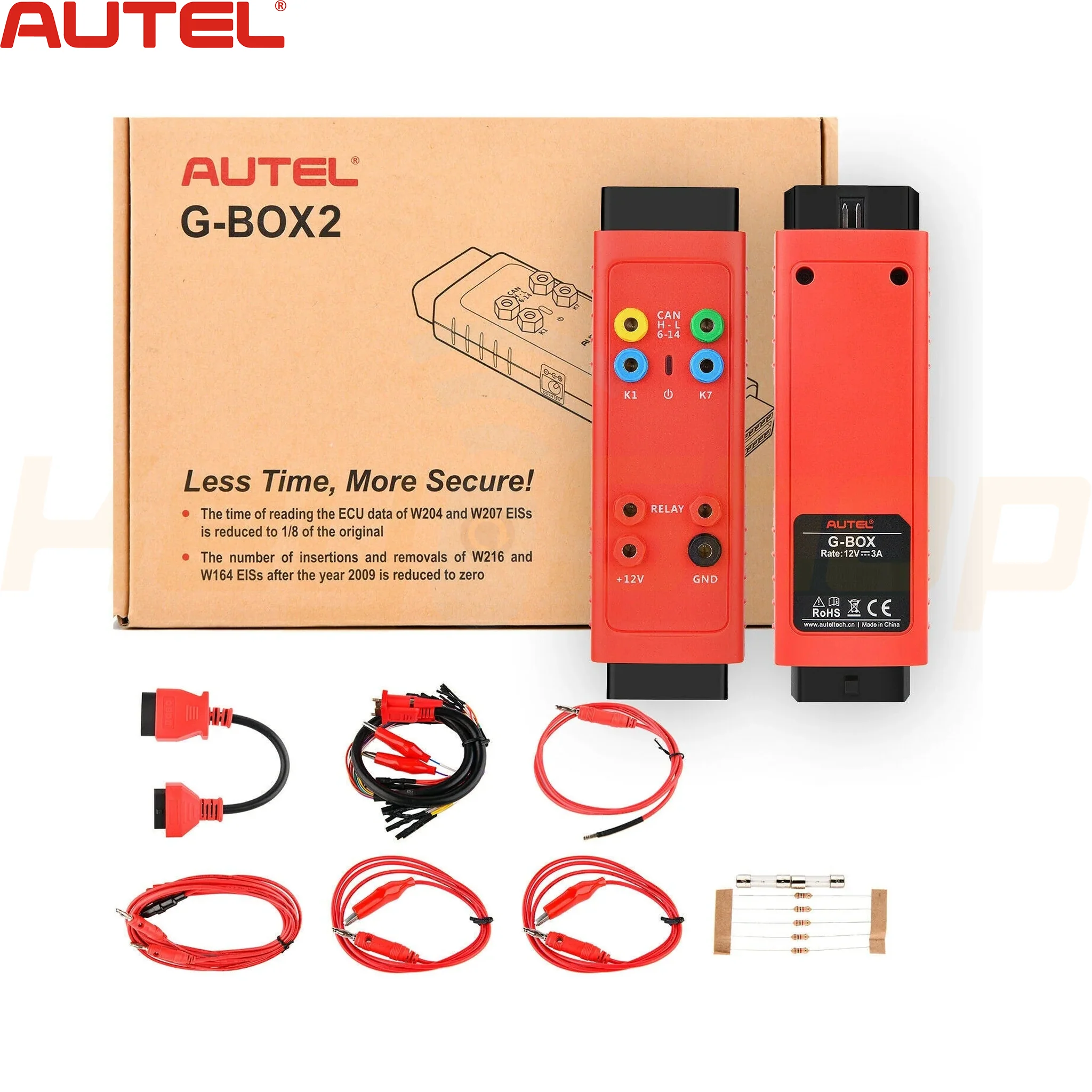 מחשב סיסמא מהיר לרכבי מרצדס AUTEL G-BOX2 - קורא מחשבי מנוע למגוון ענק של מכוניות אאוטל - Image 9