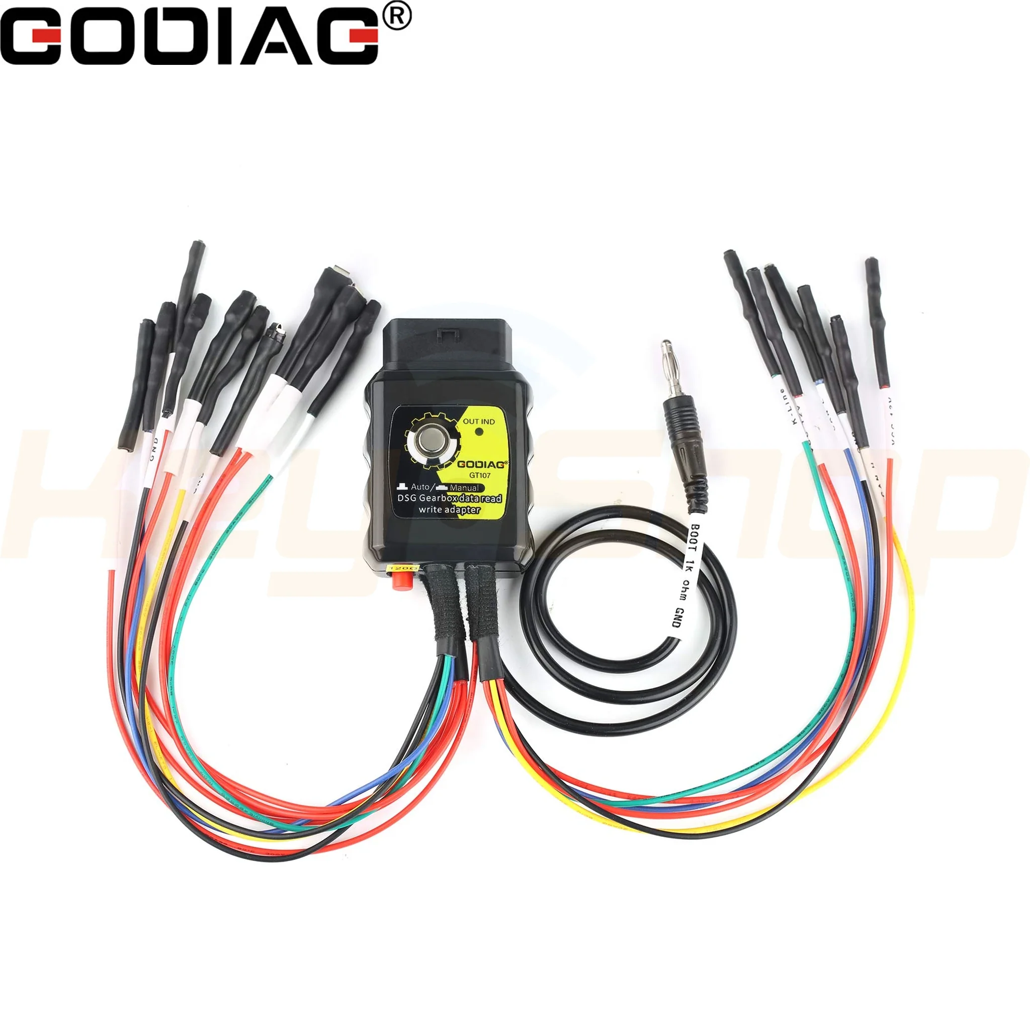 GT107 + GT105 II GODIAG: מתאם OBD לקידוד מפתחות ויחידות הילוכים - במיוחד ל-VAG ומיצובישי (HKSE161-C) - Image 5