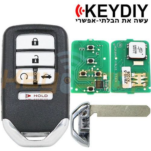 מפתח חכם אוניברסלי קיידי-סטייל הונדה | 5-לחצנים | ZB10-5 | KD | HON66 - Image 3