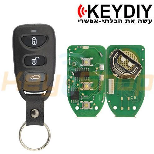 שלט נפרד אוניברסלי חוטי קיידי-סטייל יונדאי / קיה | 3-לחצנים | B09-3 | KD - Image 3