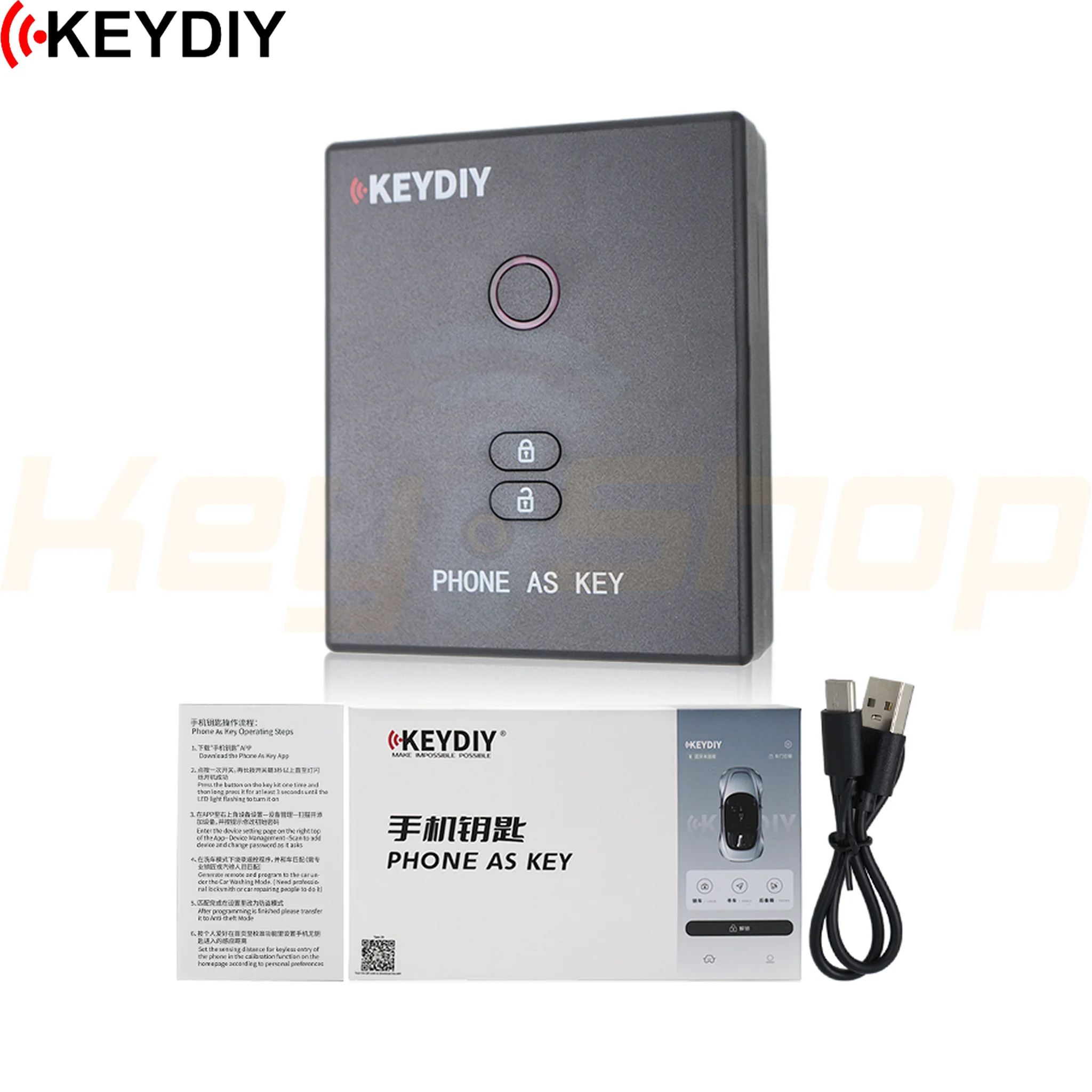 KEYDIY Phone as Key: מערכת שהופכת את הטלפון למפתח הרכב - התקנה קלה ללא חוטים - Image 6