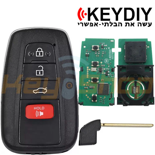 מפתח חכם אוניברסלי קיידי-סטייל טויוטה | 4-לחצנים | TB36-4 | KD - Image 3