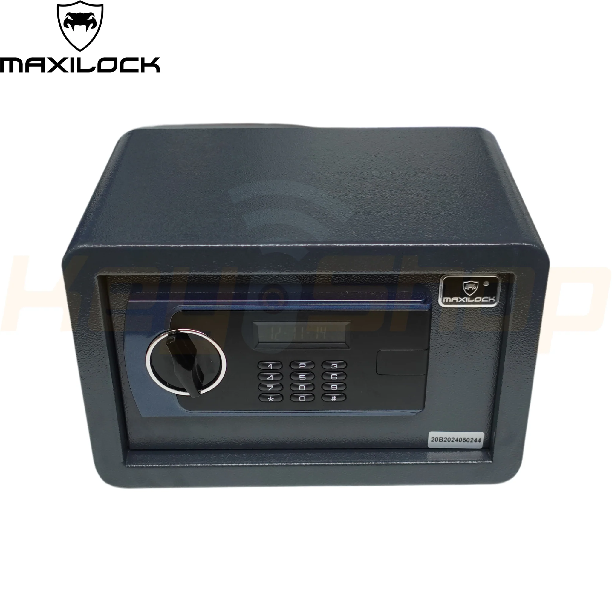 MAXILOCK SAFE - כספת אלקטרונית לבית או למשרד - אפורה עם מסך (6.5 ק"ג) - Image 2