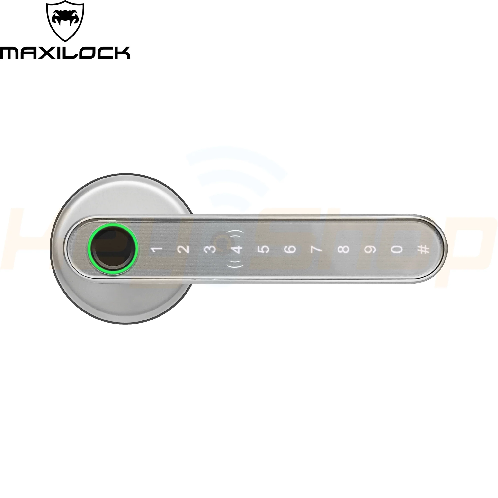 MAXILOCK H30-PRO - מנעול ידית ביומטרי חכם - טביעת אצבע, קוד, כרטיס, מפתח, ושליטה מאפליקציה (שחור / כסף) - Image 9
