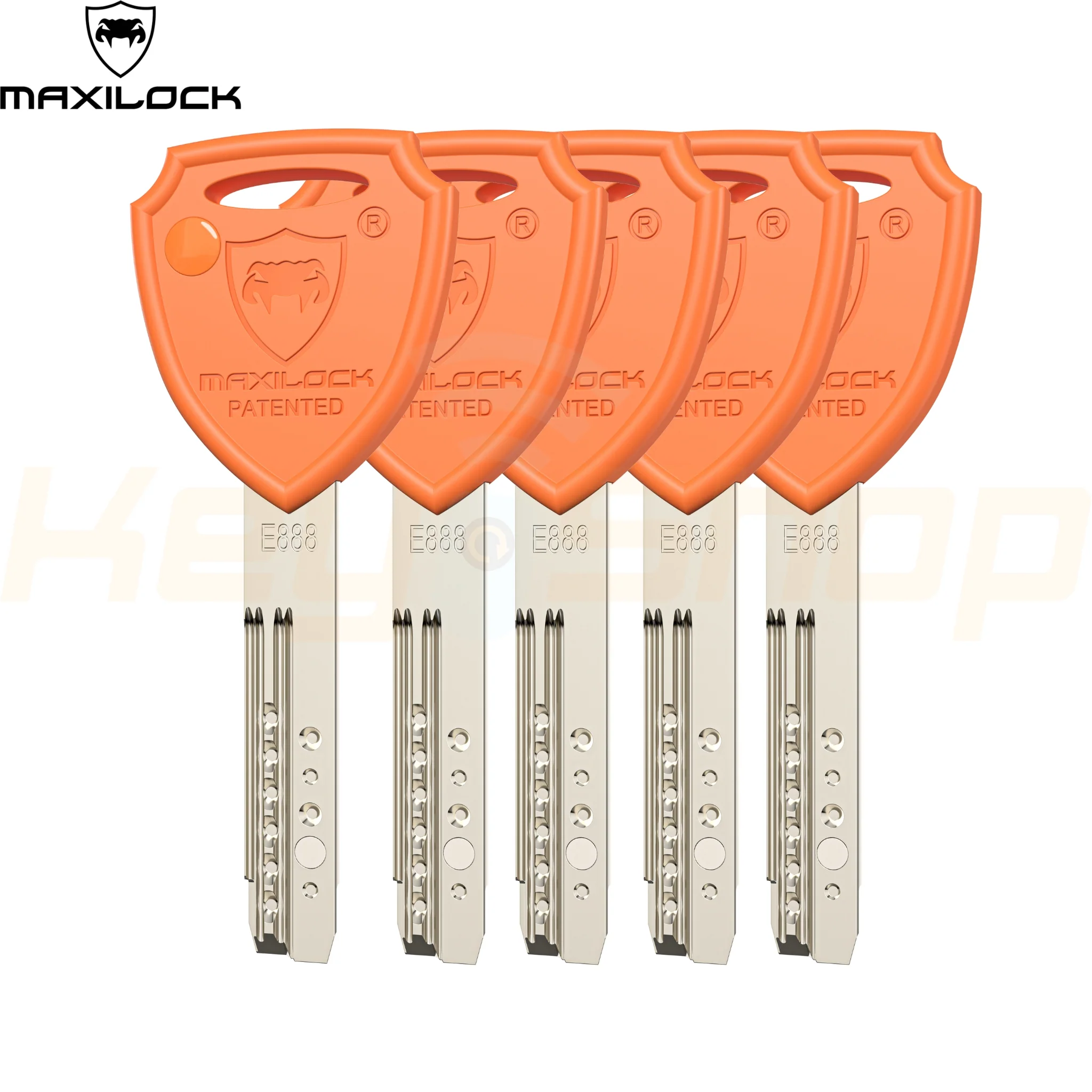 MAXILOCK SLIDER: - צילינדר - 60מ"מ - פטנט סליידר - 30+30 לשון (עם 5 מפתחות) - Image 3