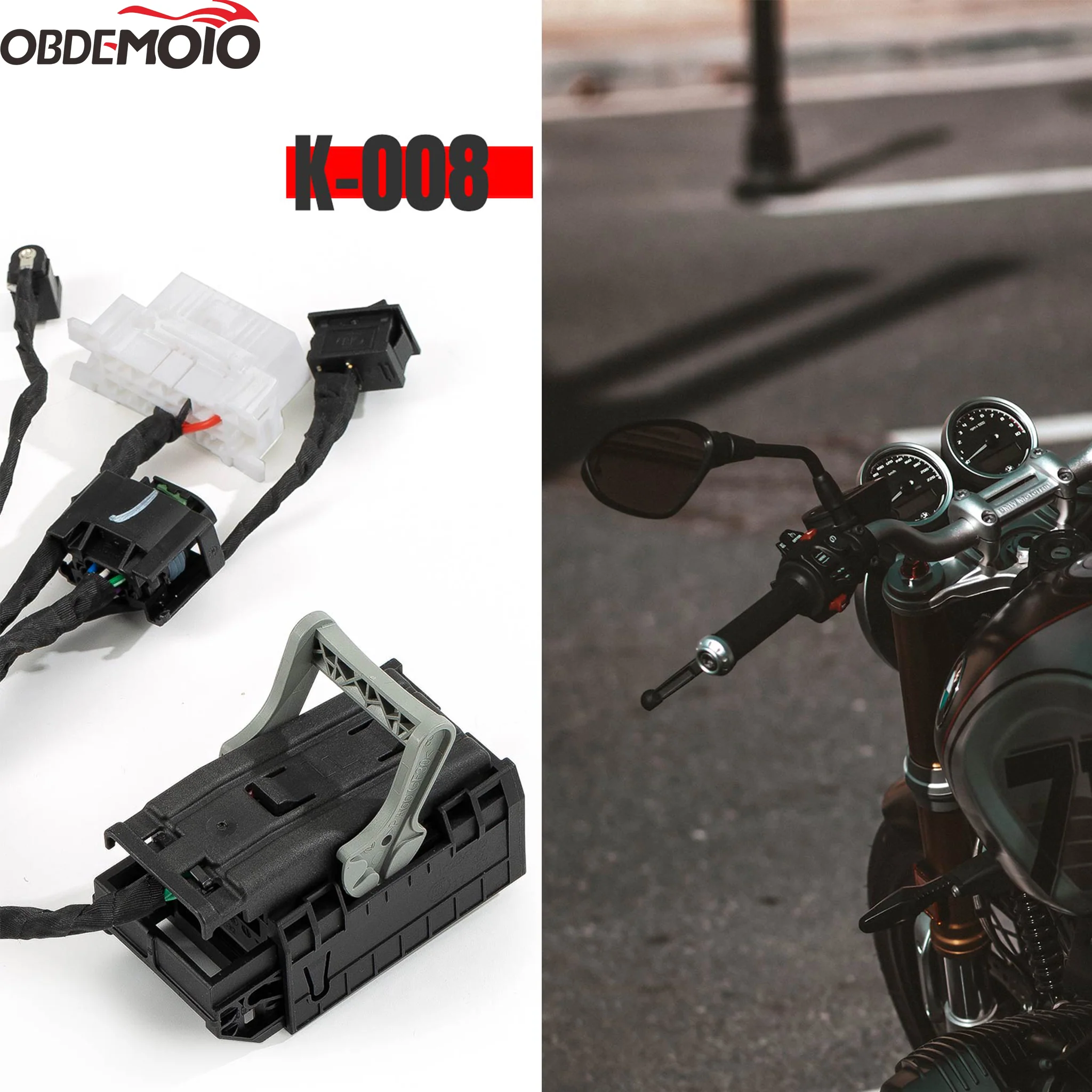 OBDEMOTO כבל ל-900PRO - מתאם קידוד מפתחות 8A / 4D לאופנועי BMW / פלטפורמה שולחנית K-008 - Bosch ECU - Image 7