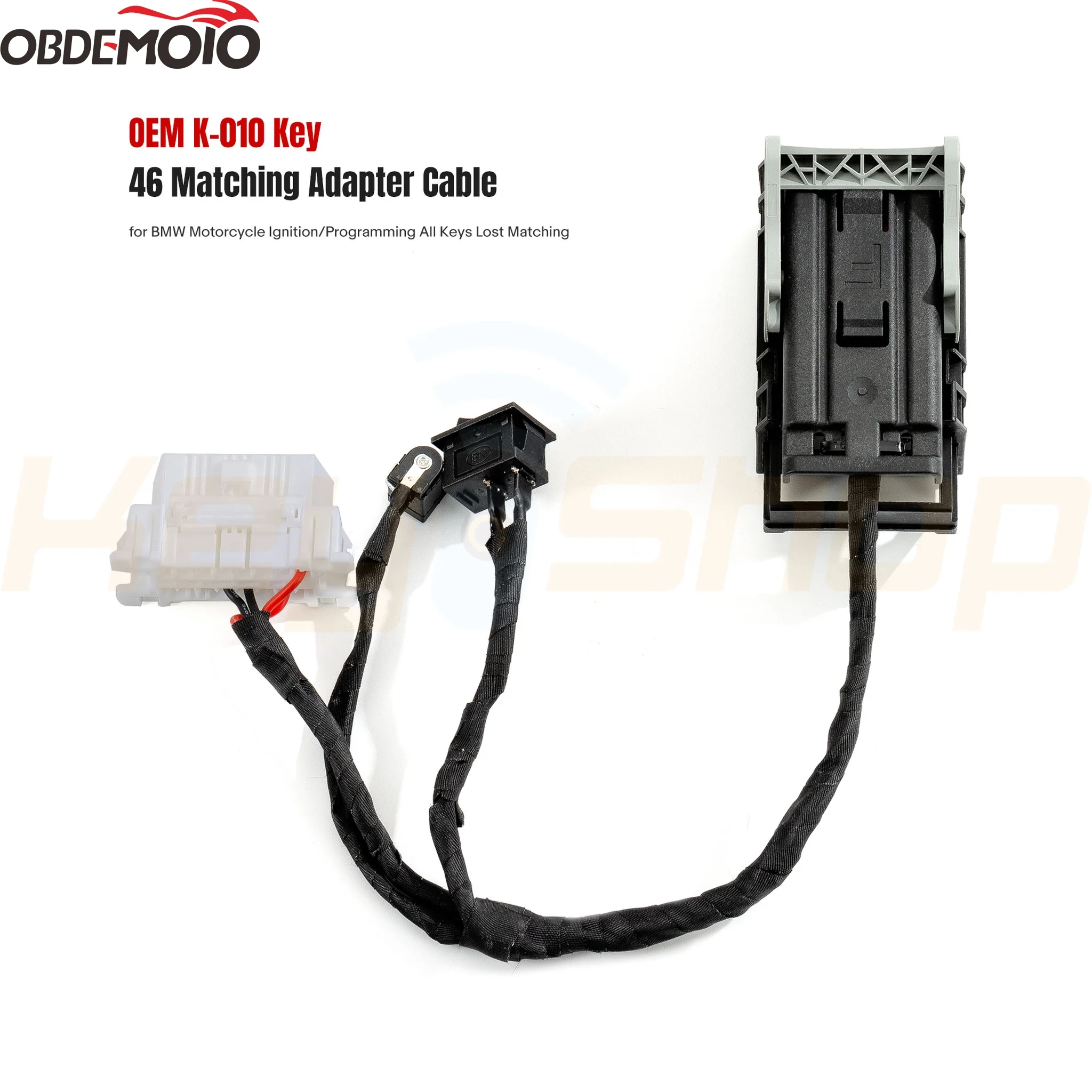 OBDEMOTO כבל ל-900PRO - מתאם קידוד מפתחות מכאניים ID46 לאופנועי BMW / פלטפורמה שולחנית K-010 - Bosch ECU - Image 3
