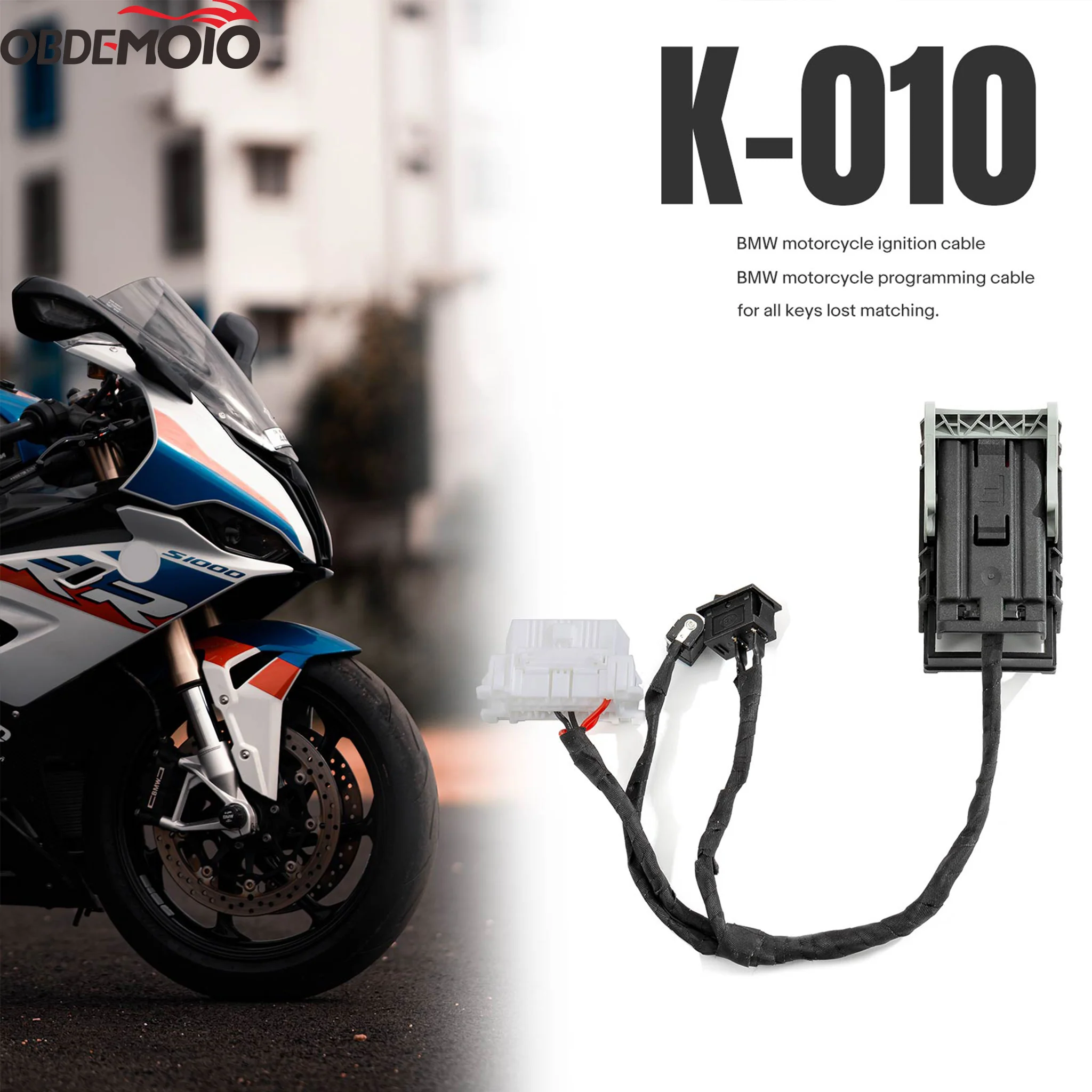 OBDEMOTO כבל ל-900PRO - מתאם קידוד מפתחות מכאניים ID46 לאופנועי BMW / פלטפורמה שולחנית K-010 - Bosch ECU - Image 6