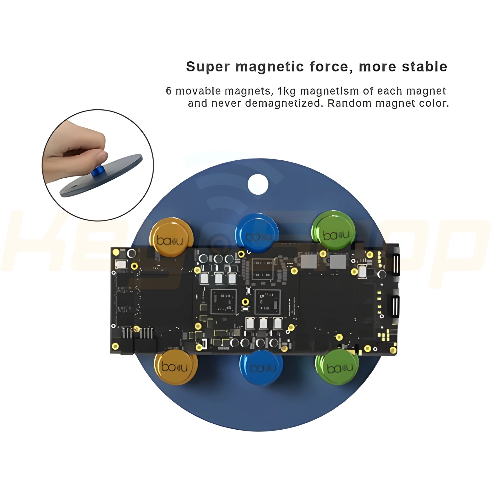 PCB HOLDER - מגנטי עגול - BA-694 - Image 2