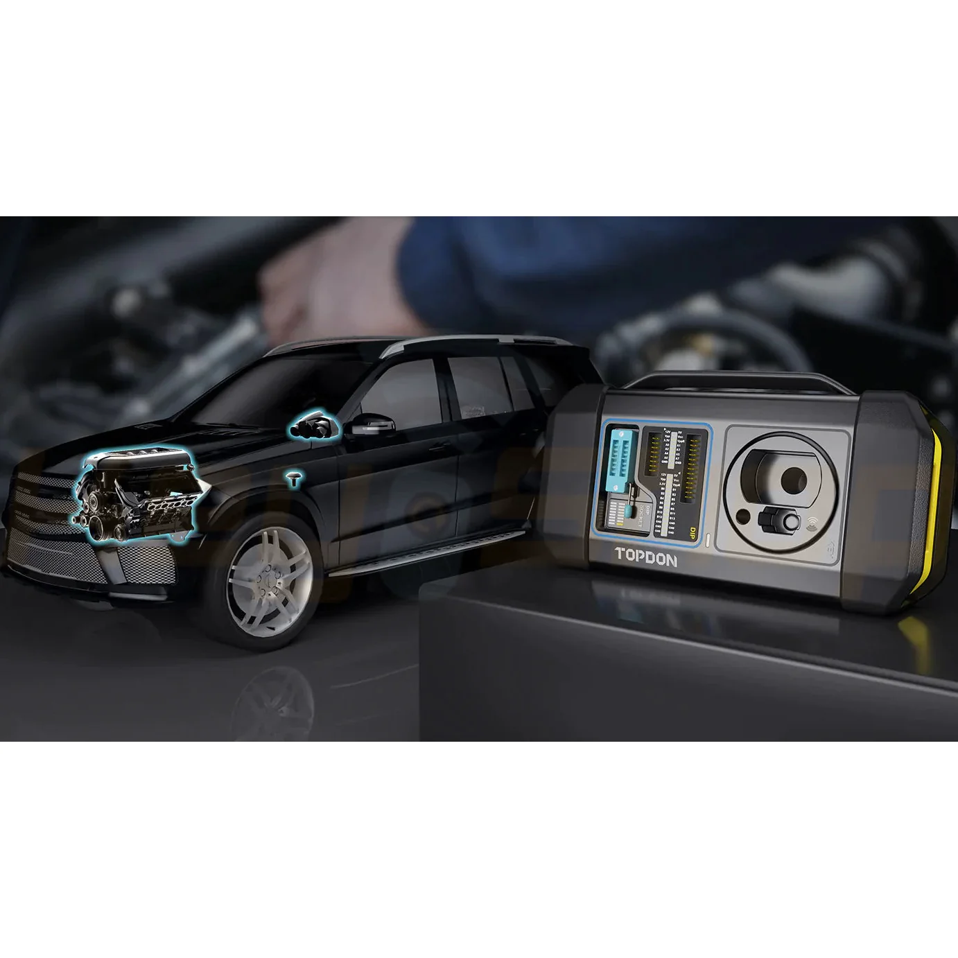 TOPDON T-Ninja Box - מכשיר לקידוד מפתחות, שכפול מחשבי רכב ECU / TCU, קריאת רכיבי זיכרון MCU / EEPROM - Image 4
