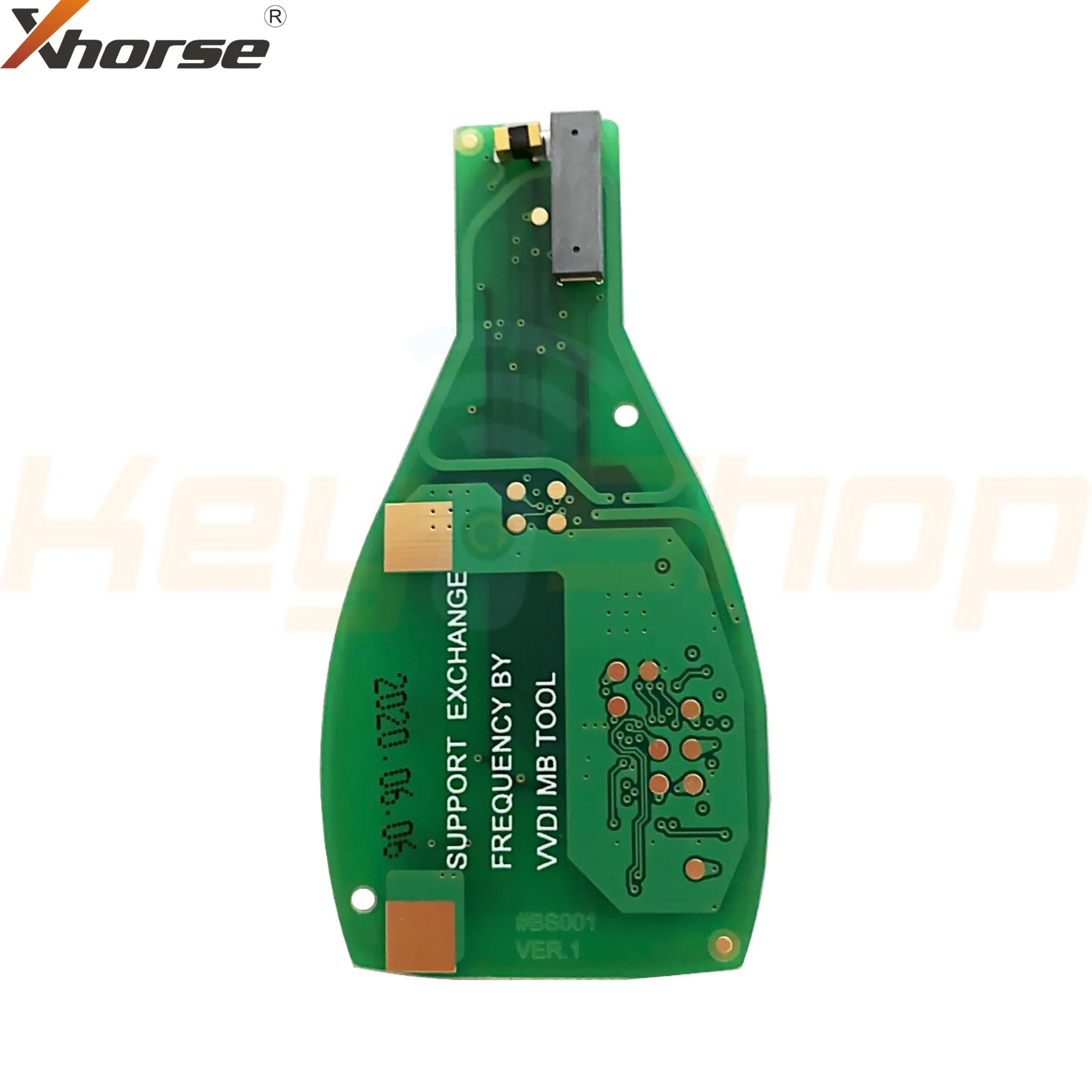מפתח חכם מרצדס Keyless-Go "בורד בלבד" תואם מקור-אקסהורס | 4-לחצנים | FBS3 | XSBZ01EN | 315/434MHz - Image 2