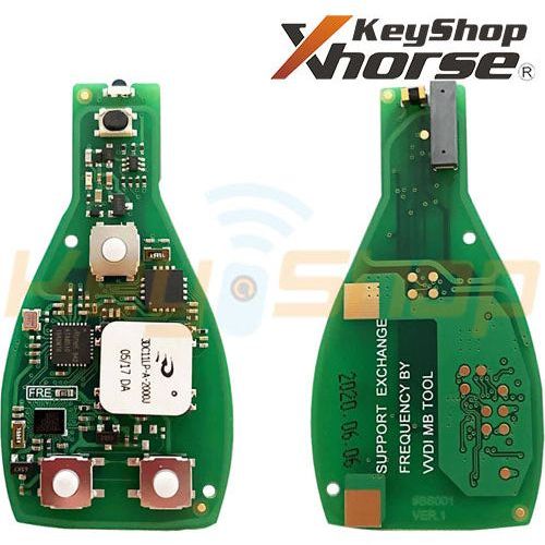 מפתח חכם מרצדס Keyless-Go "בורד בלבד" תואם מקור-אקסהורס | 4-לחצנים | FBS3 | XSBZ01EN | 315/434MHz - Image 3